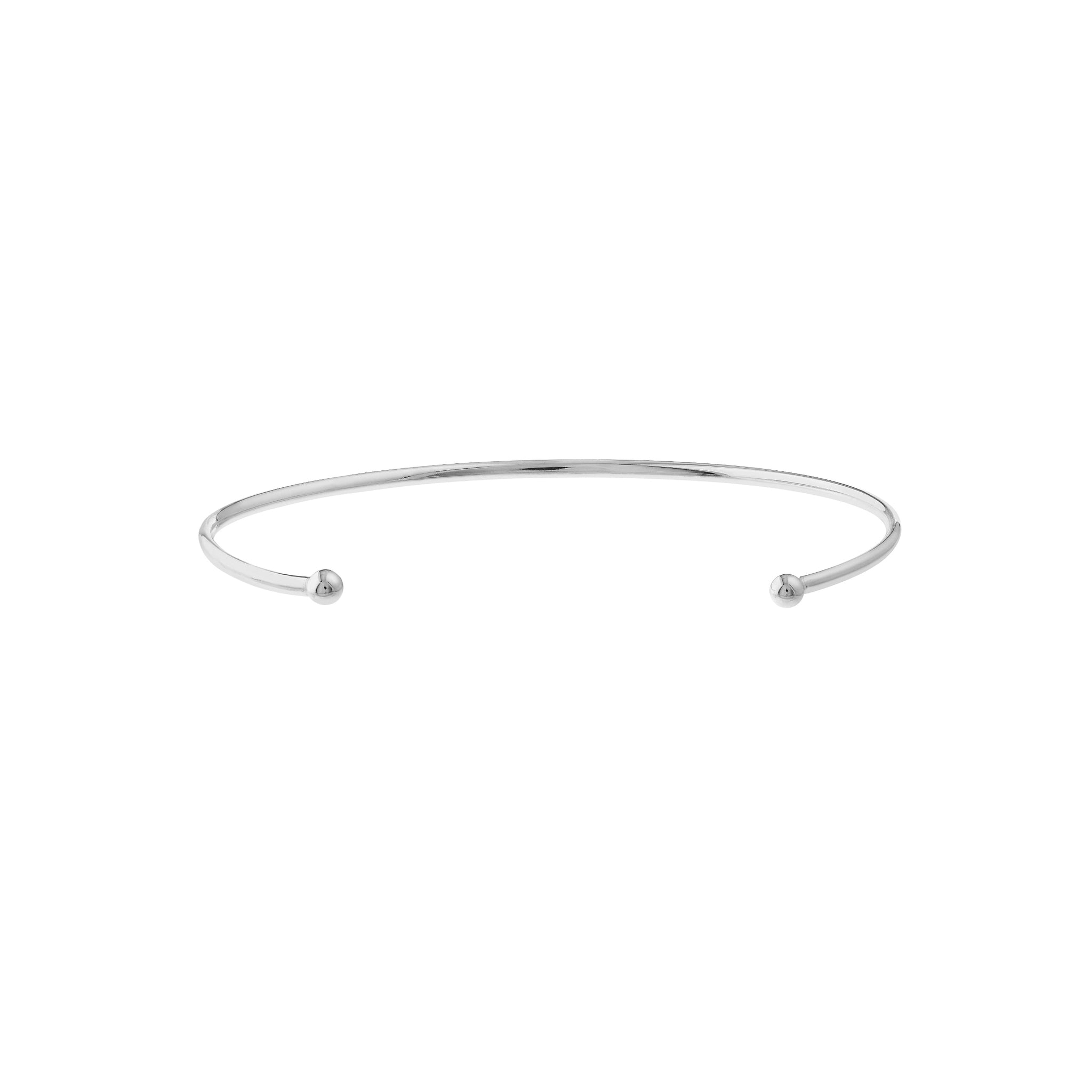 Bracelet de manchette en fil de fer rond ouvert 14K de la collection Hemsleys