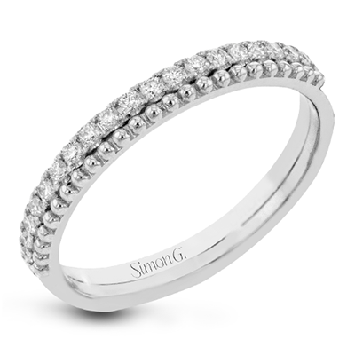 Simon G 18K Diamond & Beaded Eternity Band