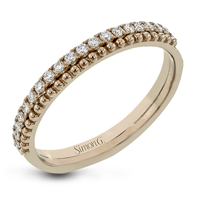 Simon G 18K Diamond & Beaded Eternity Band