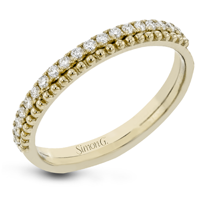 Simon G 18K Diamond & Beaded Eternity Band