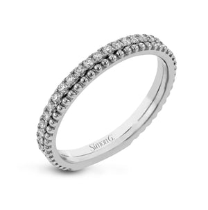 Simon G 18K Diamond & Beaded Eternity Band