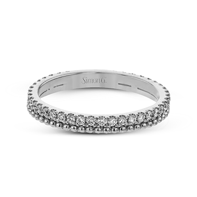 Simon G 18K Diamond & Beaded Eternity Band