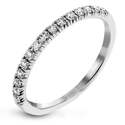 Bague de fiançailles Simon G 18K avec halo ovale en diamant