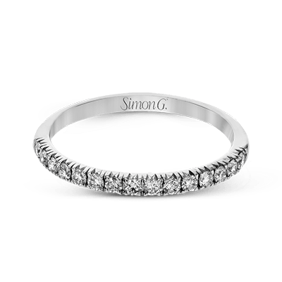 Bague de fiançailles Simon G 18K avec halo ovale en diamant