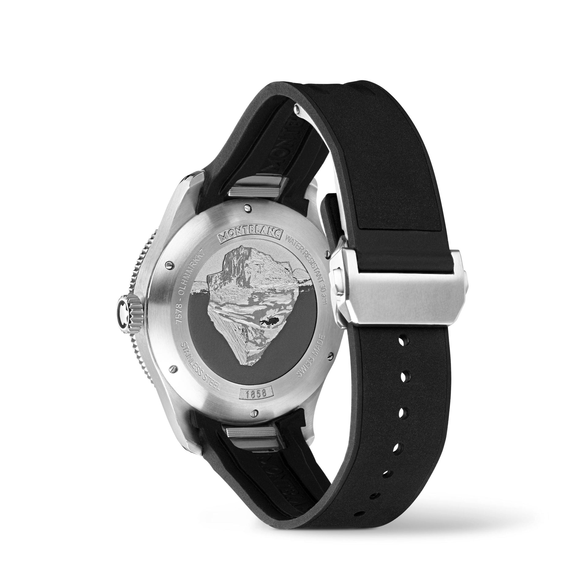 Montblanc 1858 Iced Sea Automatic Date (Cadran noir / 41mm)