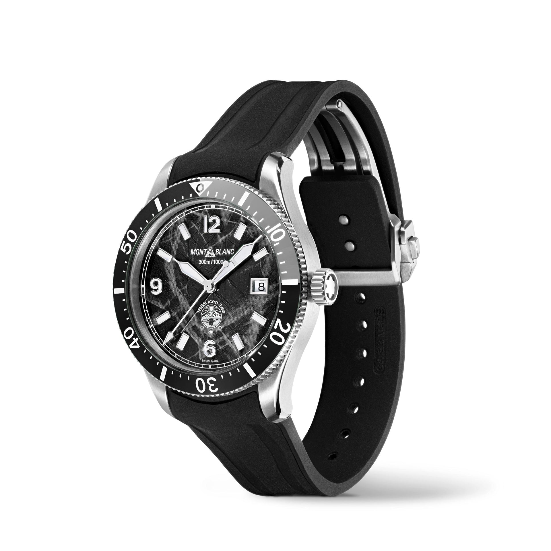 Montblanc 1858 Iced Sea Automatic Date (Cadran noir / 41mm)