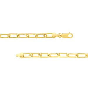 Collection Hemsleys - Bracelet trombone 6 mm en or jaune 14K