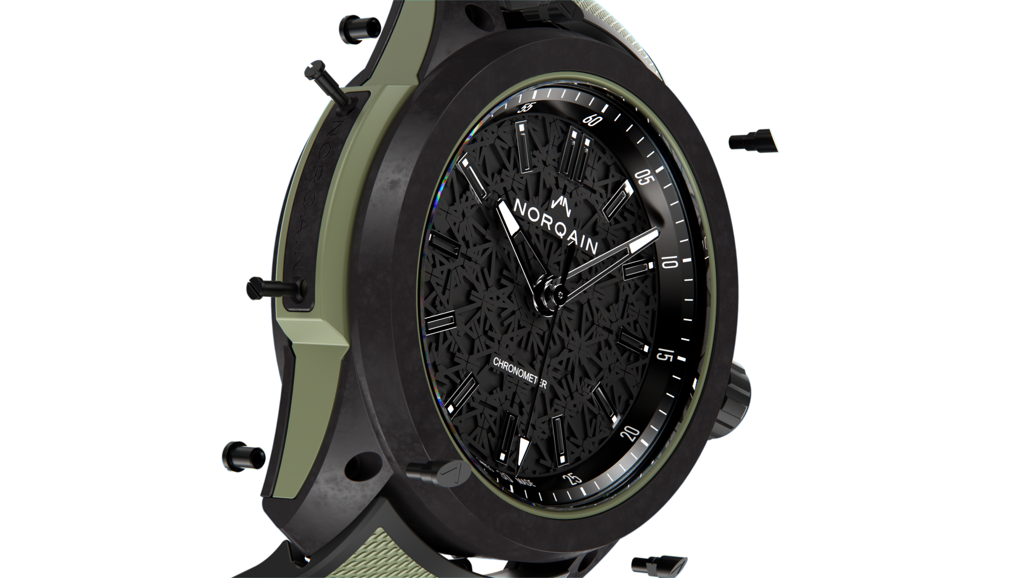 Norqain Independence Wild One Auto (Cadran noir et vert / 42mm)