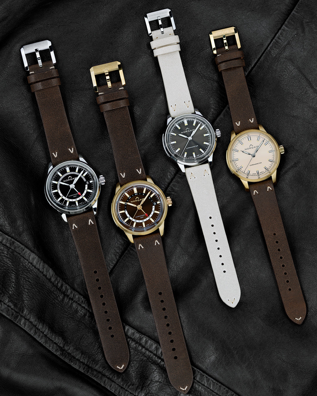 Norqain Freedom 60 GMT Auto (cadran noir / 40mm)