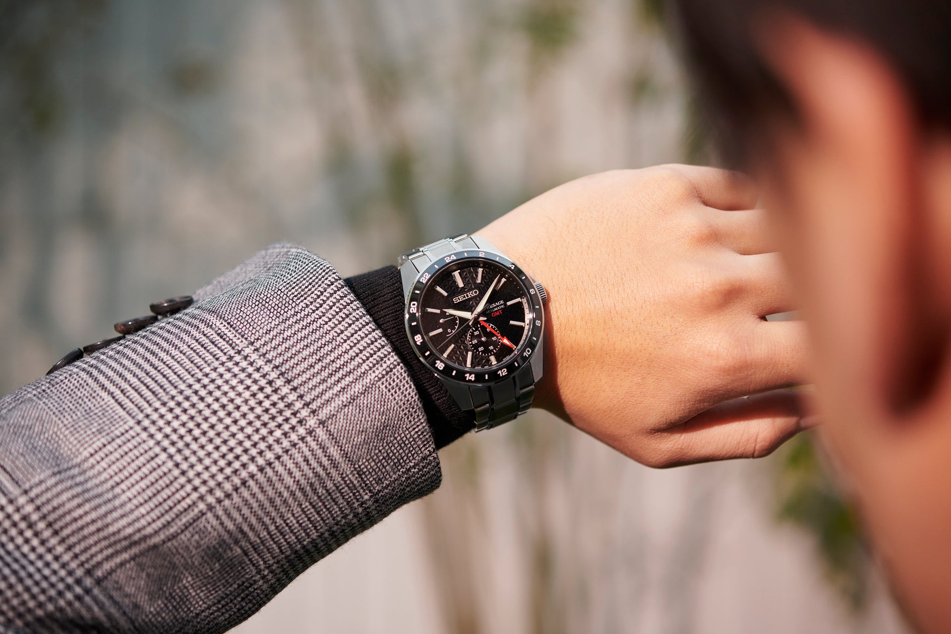 Seiko Presage Sharp Edged GMT SPB221 Automatic (Black Dial / 42mm)