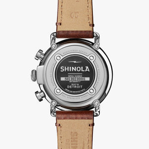 Shinola The Runwell Chronographe à quartz (cadran bleu / 47mm)
