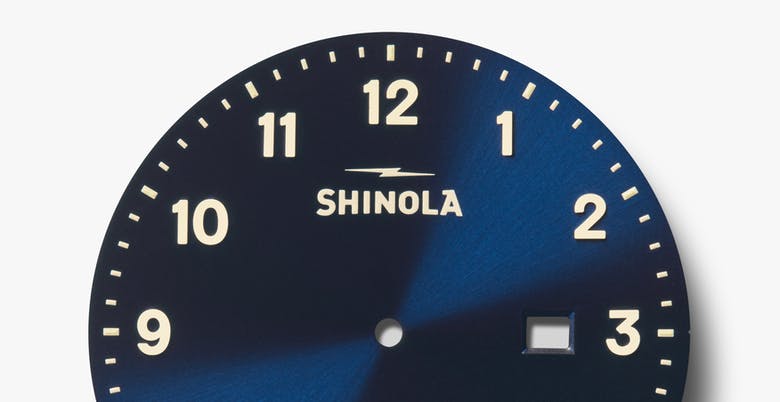 Quartz Canfield Shinola (cadran bleu / 43mm)