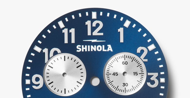 Shinola The Runwell Chronograph Quartz (cadran bleu soleil / 41mm)
