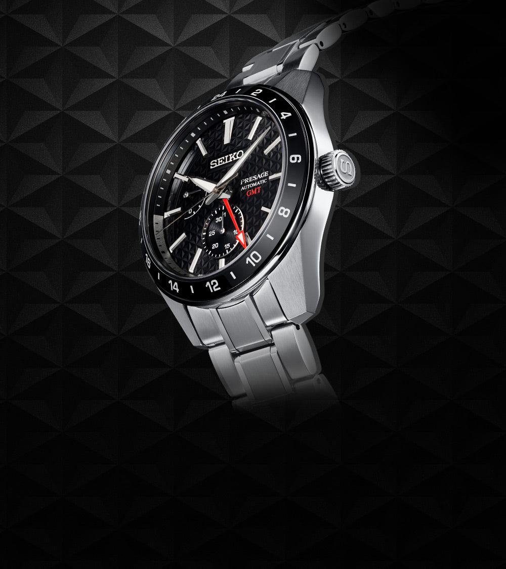 Seiko Presage Sharp Edged GMT SPB221 Automatic (Black Dial / 42mm)