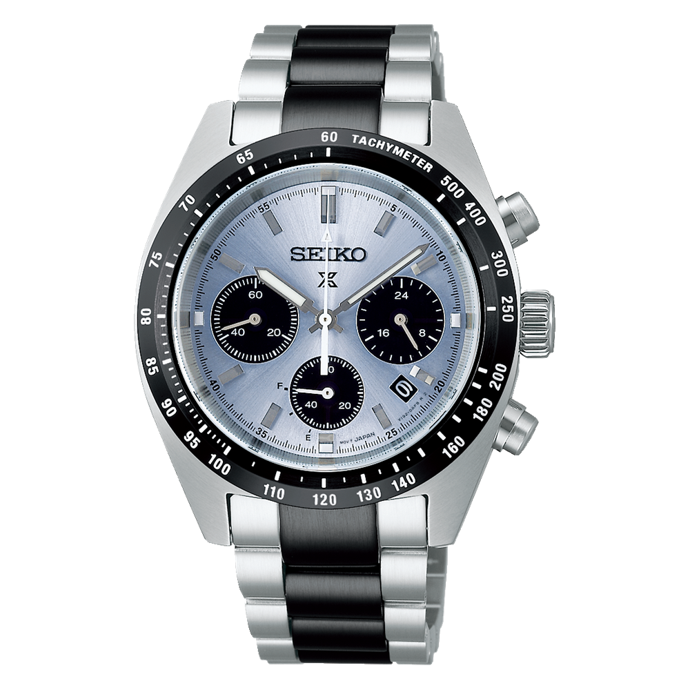 Seiko Prospex Speedtimer SSC909 Chronographe à quartz édition limitée (cadran bleu glacier / 39 mm)