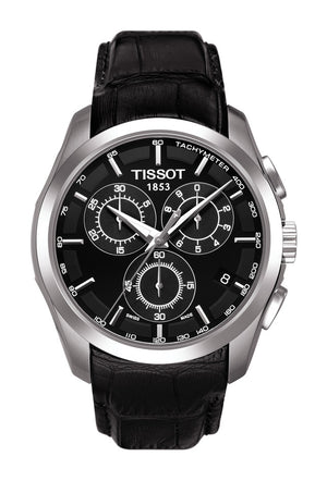 Chronographe Tissot Couturier à quartz (cadran noir / 41mm)