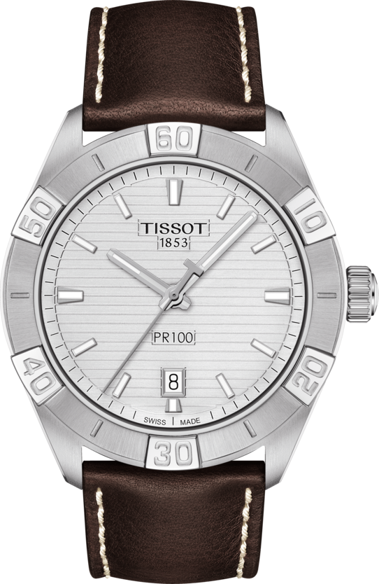 Tissot PR 100 Sport Quartz (cadran argent / 42mm)