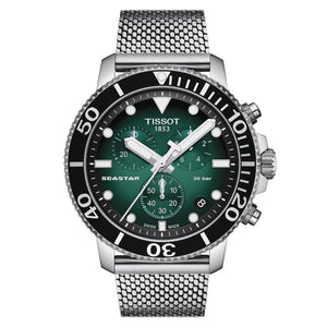 Chronographe Tissot Seastar 1000 à quartz (cadran vert / 45,5 mm)