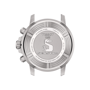 Chronographe Tissot Seastar 1000 à quartz (cadran noir / 45,5 mm / rose)