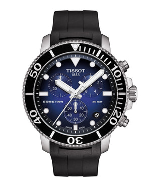 Chronographe Tissot Seastar 1000 à quartz (cadran bleu / 45,5 mm)
