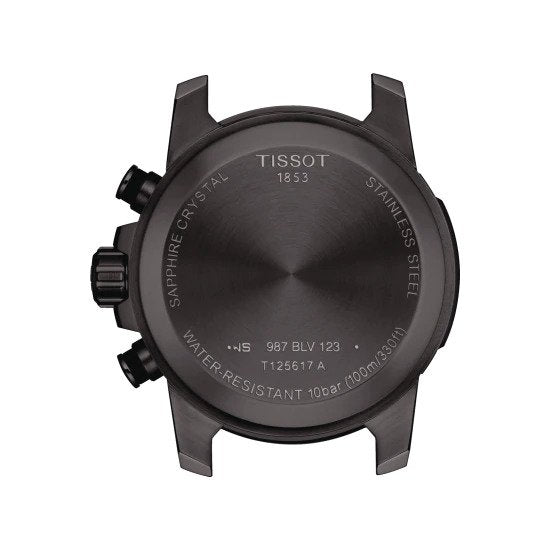 Chronographe à quartz Tissot Supersport (cadran noir / 45,5 mm / PVD noir)