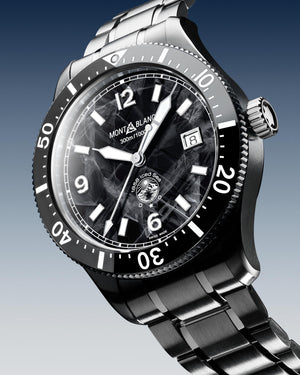 Montblanc 1858 Iced Sea Automatic Date (Cadran noir / 41mm)