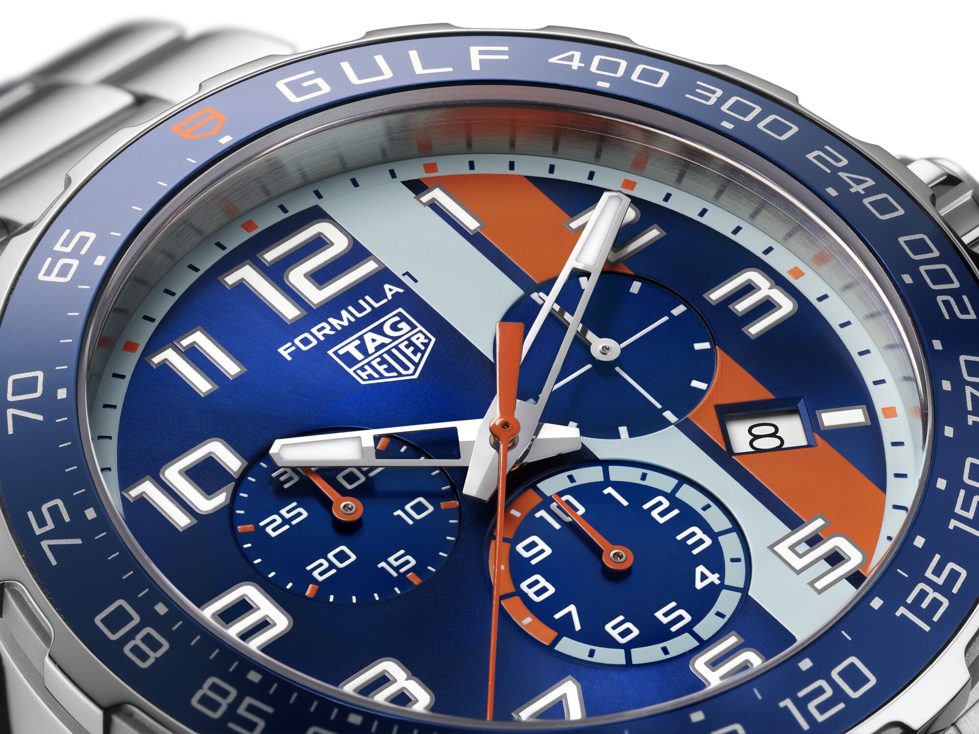 TAG Heuer Formula 1 Gulf Edition Chronographe à quartz (Cadran bleu / 43mm / Acier)