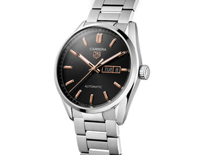 TAG Heuer Carrera Day-Date Automatic (cadran noir et or rose / 41mm)