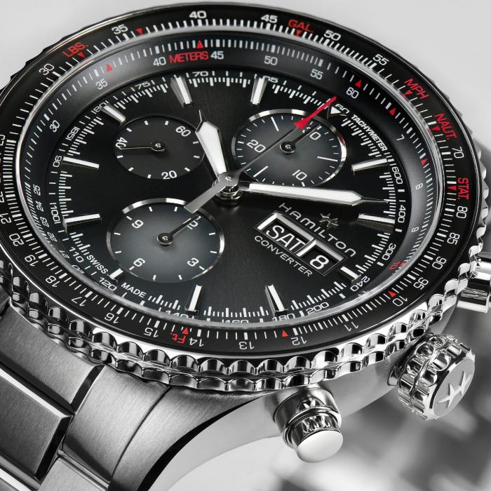 Hamilton Khaki Aviation Converter Auto Chrono (cadran noir / 44mm)