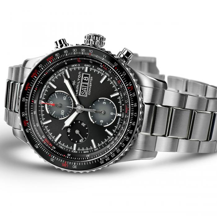 Hamilton Khaki Aviation Converter Auto Chrono (cadran noir / 44mm)