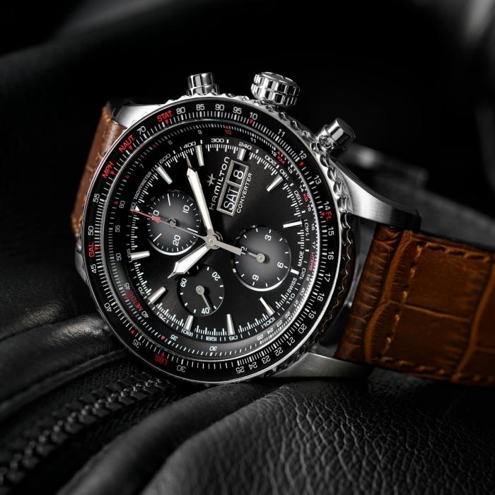 Hamilton Khaki Aviation Converter Auto Chrono (cadran noir / 44mm)