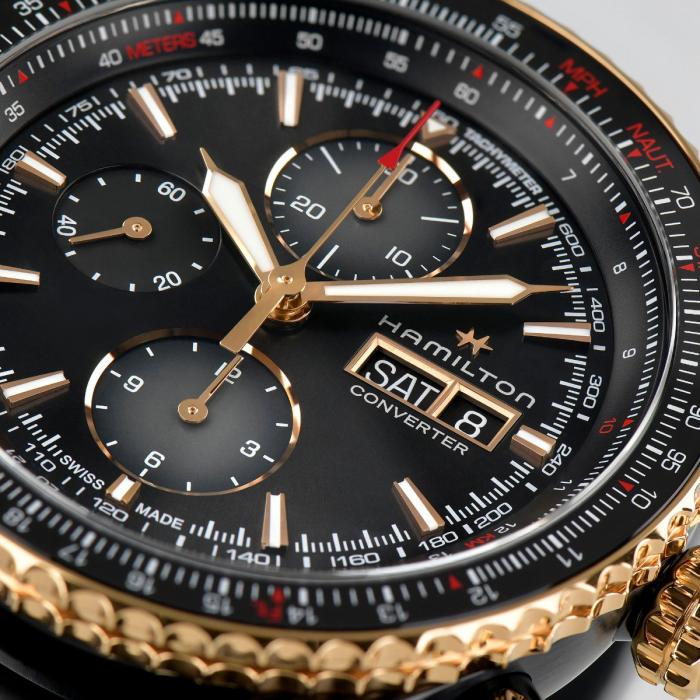 Hamilton Khaki Aviation Converter Auto Chrono (cadran noir / 44mm / boîtier noir)