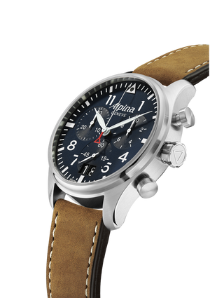 Alpina Startimer Pilot Big Date Chronograph Quartz (cadran bleu / 44mm)