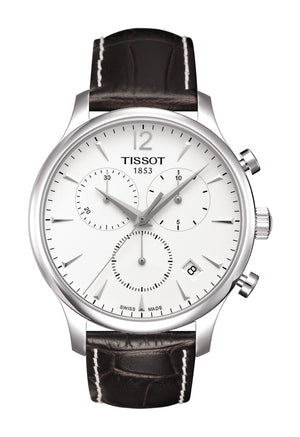 Chronographe à quartz Tissot Tradition (cadran argent / 42mm)